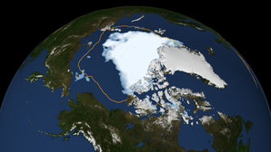 Ilustracja: Satelity alarmują: arktyczny lód znika w oczach <br />
fot. NASA/Goddard Space Flight Center