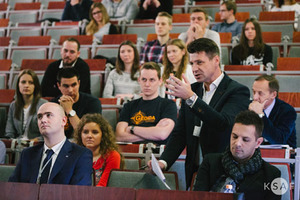 Ilustracja: Owocne spotkanie studentów z przedsiębiorcami w Krakowie <br />
fot. Krakowska Studencka Agencja Fotograficzna