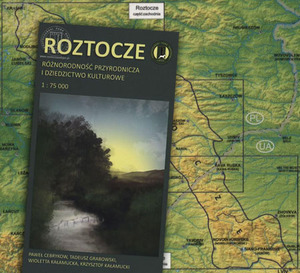 Ilustracja: Roztocze na mapie turystyczno-przyrodniczej