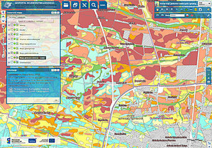 Ilustracja: Mapa glebowo-rolnicza województwa łódzkiego uzupełniona