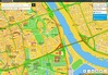 Ilustracja: Korki i utrudnienia na drogach na mapach Panoramy Firm