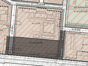 Miejscowy plan zagospodarowania przestrzennego z jednym z "dziwnych" projektów działki 4/44 (fot. Urząd m.st. Warszawy) Ilustracja: Miejscowy plan zagospodarowania przestrzennego z jednym z "dziwnych" projektów działki 4/44 (fot. Urząd m.st. Warszawy)