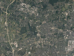 Ilustracja: Ortofotomapa 25 cm gotowa do pobierania dla 4 województw <br />
Łódź na nowej ortofotomapie