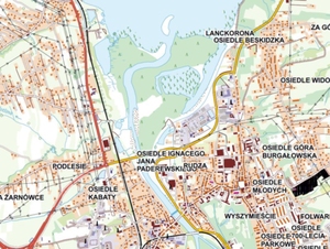 Ilustracja: Automatyczne dwudziestkipiątki GUGiK już dla połowy kraju <br />
Fragment arkusza "Żywiec"