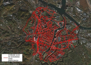 Ilustracja: Gdańsk zlecił wykonanie zdjęć panoramicznych ulic <br />
Zakres pozyskania zdjęć panoramicznych (fot. BRG)