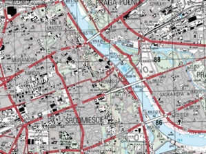 Ilustracja: Skorowidze wojskowych map topograficznych w Geoportalu