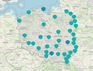 Ilustracja: Nowa mapa radiacyjna Polski 