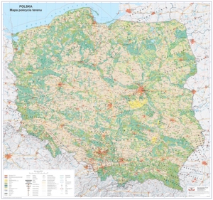Ilustracja: GUGiK prezentuje mapę pokrycia terenu Polski