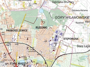 Ilustracja: Tak będą wyglądać automatyczne pięćdziesiątki GUGiK <br />
Fragment arkusza "Zgierz"