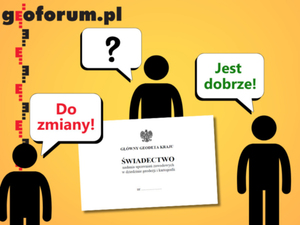 Ilustracja: Użytkownicy Geoforum.pl o uprawnieniach zawodowych