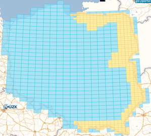 Ilustracja: Skorowidze wojskowych map topograficznych w Geoportalu