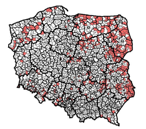 Znamy wyniki Narodowego Spisu Powszechnego 2021
Gminy o ubytku ludności większym niż 10% w 2021 r. Ilustracja: Znamy wyniki Narodowego Spisu Powszechnego 2021 <br />
Gminy o ubytku ludności większym niż 10% w 2021 r.