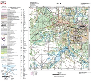 Ilustracja: GUGiK poprawia wizualizacje BDOT10k w skali 1:25 000 <br />
Kompletny arkusz w II edycji