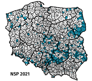Znamy wyniki Narodowego Spisu Powszechnego 2021
Gminy, w których odsetek ludności w wieku 65 lat i więcej wynosił 20% i więcej w roku 2021 Ilustracja: Znamy wyniki Narodowego Spisu Powszechnego 2021 <br />
Gminy, w których odsetek ludności w wieku 65 lat i więcej wynosił 20% i więcej w roku 2021
